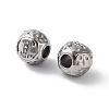 304 Stainless Steel Rhinestone European Beads STAS-A092-10I-P-2