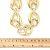 Acrylic Chunky Coffee Bean Link Chain Necklaces NJEW-D313-01B-3