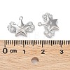 Brass with Clear Cubic Zirconia Charms KK-G474-02P-3