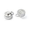 Rack Plating Alloy Rhinestone Charms FIND-M014-16F-P-2