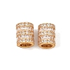 925 Sterling Silver Micro Pave Clear Cubic Zirconia Beads SE-CBAF1B2-16C-G-1