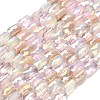 Electroplate Glass Beads Strands EGLA-P068-01A-03-1