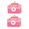 Medical Theme Alloy Enamel Pendants AL-CBA2919-03G-11B-1
