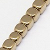 Electroplate Non-magnetic Synthetic Hematite Beads Strands G-J172-3x3mm-08-3