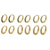 Rack Plating Brass Micro Pave Cubic Zirconia Hoop Earrings EJEW-H143-25G-1