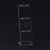 Transparent Acrylic Earrings Display Stands EDIS-G014-06-3