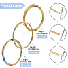 3 Bundles 3 Size Brass Craft Wire Sets CWIR-BC0001-41-2