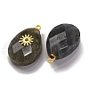 Natural Labradorite Pendants G-B089-01G-04-2