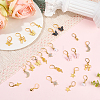 12 Pairs 12 Styles Alloy & Rhinestone & Acrylic & Resin Pearl Leverback Earrings EJEW-BM0001-05-4