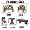Resin Miniature Armchair Ornaments AJEW-SP0006-12-2