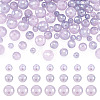 105Pcs 3 Styles Electroplate Opaque Solid Color Glass Beads Strands GLAA-TA0004-40A-2