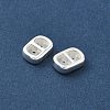 Brass Silicone Slide Charms KK-C099-06A-S-2