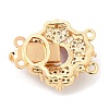 Brass Micro Pave Clear Cubic Zirconia Box Clasps LS-KK-E052-01B-G03-2