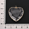 Transparent Glass Pendants KK-N283-01L-G-4