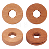 Donut Wood Bag Seal Clips WOOD-WH0124-55-1