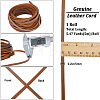 Gorgecraft Flat Cowhide Leather Jewelry Cord LC-GF0001-10A-02-2