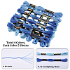 20 Skeins 4 Colors 6-Ply Polyester Embroidery Floss OCOR-CY0004-38C-2