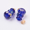 Handmade Lampwork Perfume Bottle Pendants LAMP-P044-B-3