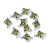 Brass Pave Cubic Zirconia Connector Charms KK-F892-53P-07-1