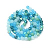 Electroplate Glass Beads Strands EGLA-P048-A01-2
