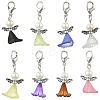 60Pcs 10 Colors Acrylic & Glass Pearl Pendant Decorations HJEW-YW00251-1