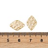 Brass Textured Geometric Connector Charms KK-B137-10G-02-3