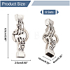 6 Sets Alloy Spring Gate Rings FIND-AR0003-14-2