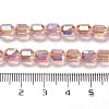 Electroplate Glass Beads Strands EGLA-D030-19O-4