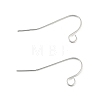 Brass Earring Hooks KK-H258-06H-S-2