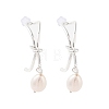 Natural Pearl Ear Studs EJEW-P256-30P-1