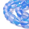 Synthetic Moonstone Beads Strands G-E573-01C-19-3