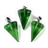 Spray Painted Glass Pendants GLAA-Z007-03I-1