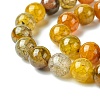 Dyed Natural Dragon Veins Agate Beads Strands G-C068-10mm-15-4