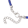 3MM Gradient Color Glass Seed Beaded Choker Necklaces for Women NJEW-JN05876-5