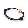 Adjustable Cowhide Leather Cord Finger Rings RJEW-JR00256-03-3