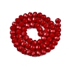 Opaque Solid Color Imitation Jade Glass Beads Strands X-EGLA-A044-P8mm-D15-2