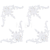 PU Flower Carved Corner Decor AJEW-WH0709-423-1