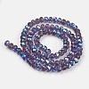 Electroplate Glass Beads Strands EGLA-A034-T8mm-L13-2