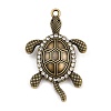 Alloy Crystal Rhinestone Big Pendants AL-CBA2376-24AB-1