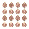 Golden Plated Alloy Enamel Charms X-ENAM-S118-07F-2