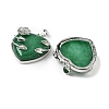 Natural & Synthetic Mixed Stone Heart Pendants G-S391-01-3
