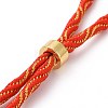 Nylon Cord Silder Bracelets MAK-C003-03G-12-2