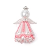 Beaded Angel Charms PALLOY-MZ00435-04-1