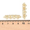 Mother's Day Brass Micro Pave Clear Cubic Zirconia Connector Charm KK-F931-27C-G-3