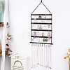 Iron Wall Earring Organizer ODIS-WH0029-35-5