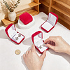 Portable Travel Velvet Jewelry Organizer Cases for Earrings and Necklace CON-WH0089-246B-3