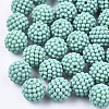 Rubberized Style Acrylic Beads LS-MACR-T022-02B-1