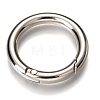 Zinc Alloy Spring Gate Rings PALLOY-C100-01P-06-2