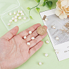 24Pcs Natural Pearl Two Sides Polished Charms PALLOY-HY00055-3