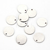 201 Stainless Steel Stamping Blank Tag Pendants X-STAS-T058-12mm-P-1